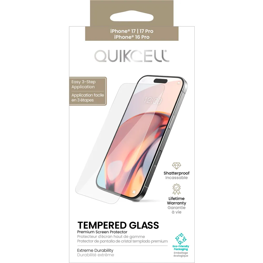 Comprar mica quikcell screen protector iphone 17 17 pro transparente | MacStore Online