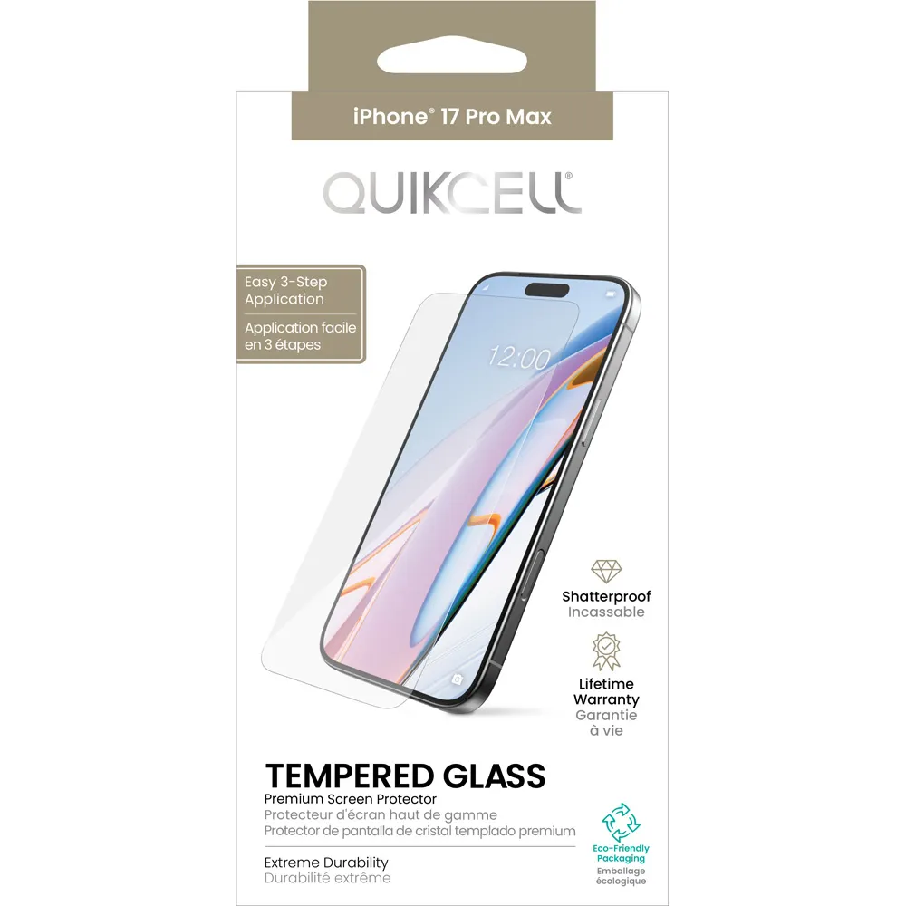 Comprar mica quikcell screen protector iphone 17 pro max transparente | MacStore Online