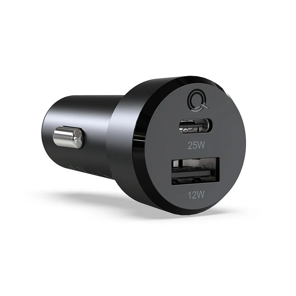 Comprar cargador de auto quikcell qcvpa2005 37w dual negro | MacStore Online