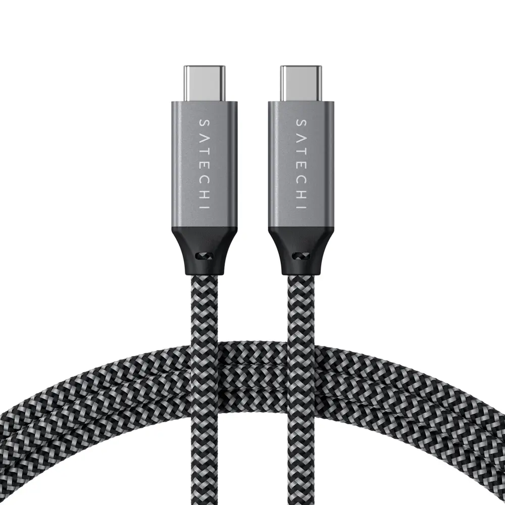 Comprar cable satechi st u4c80m usb c a usb c 100w 0 8m gris | MacStore Online