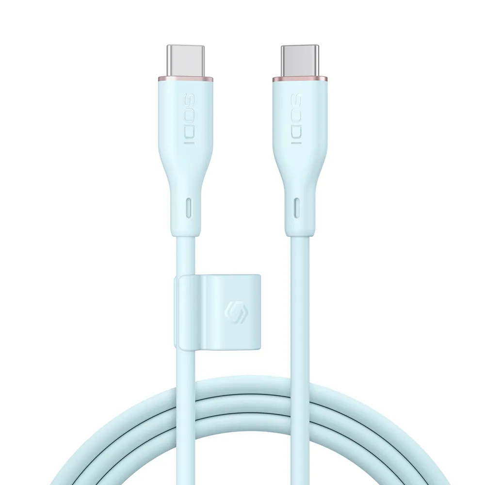 Comprar cable sodi 340 carga 100w azul 1 8 mts | MacStore Online