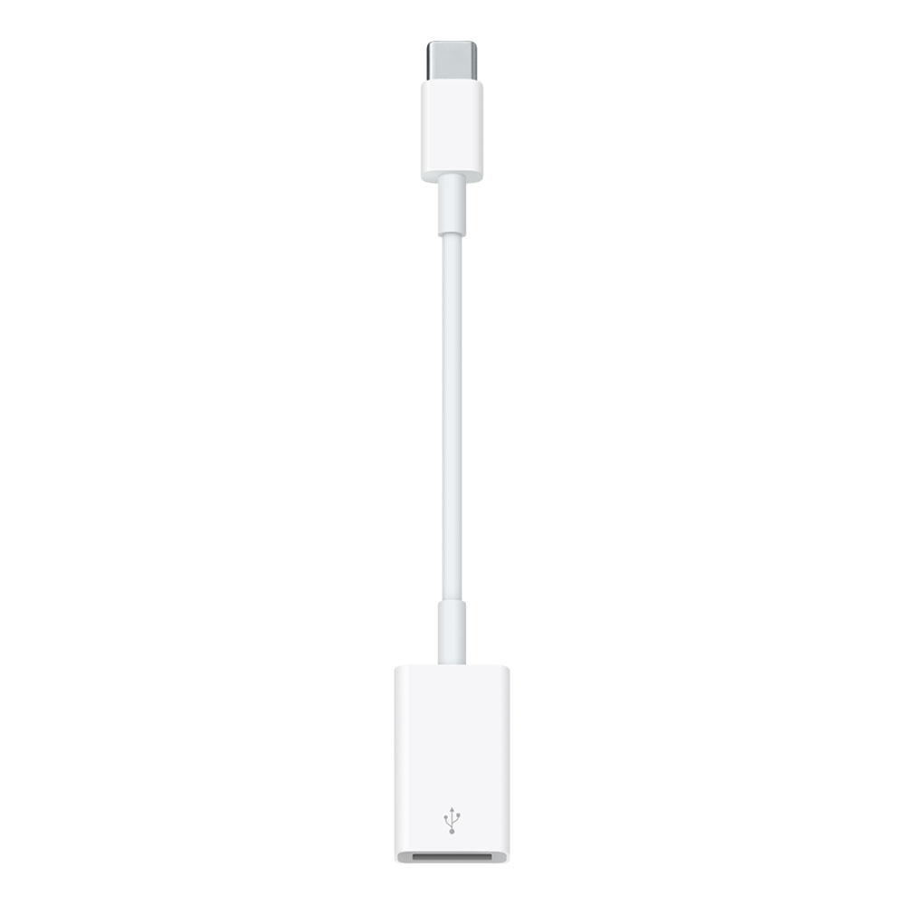 Con el Adaptador de USB-C a USB puedes conectar tus dispositivos iOS y muchos de los accesorios USB estándar a tu MacBook con USB-C.*