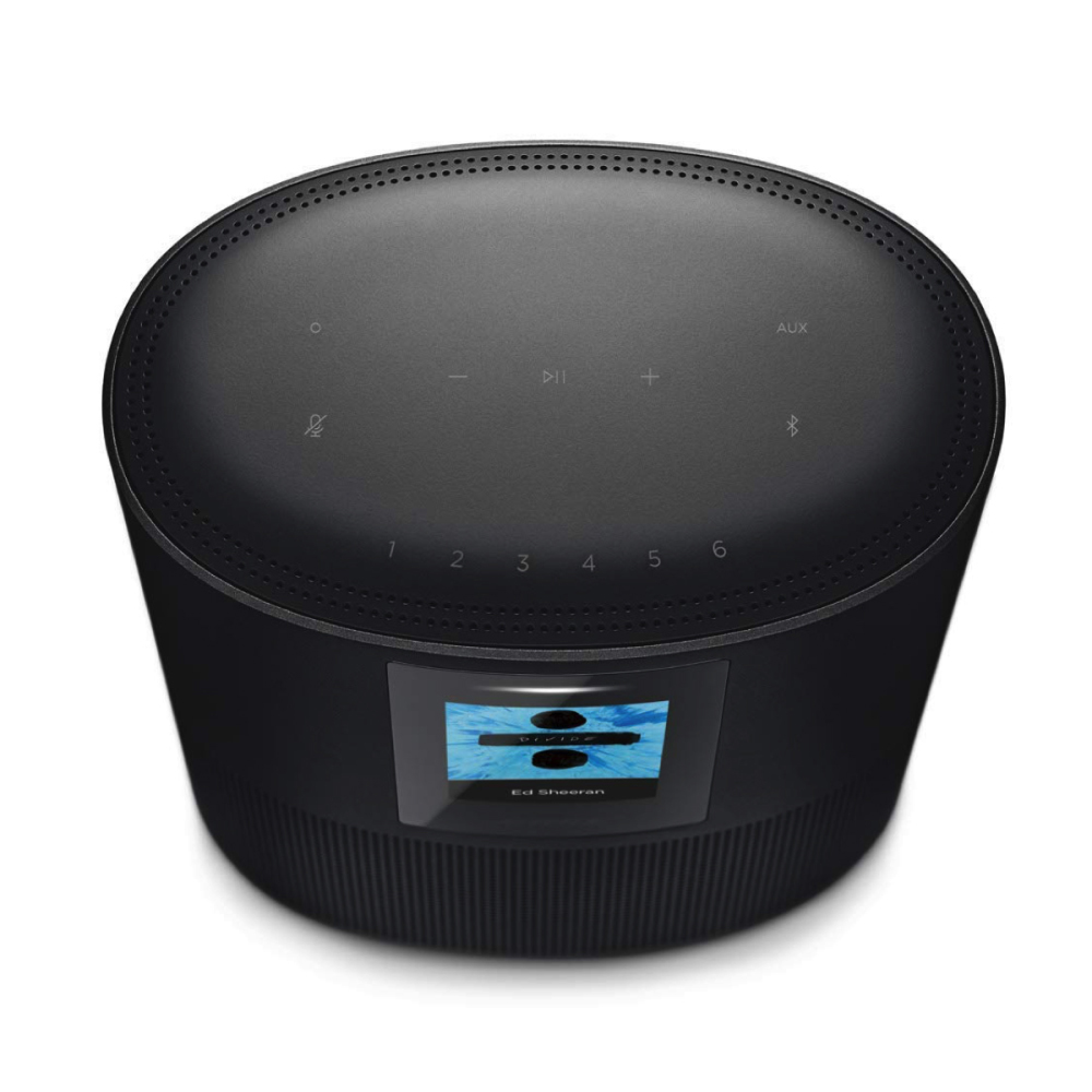 El Bose Home Speaker 500 ofrece sonido estéreo de pared a pared desde un solo altavoz. El control de voz incorporado de Alexa pone canciones, listas de reproducción, tiene la libertad de controlar la música a su manera: con su voz, tocando los controles superiores o con la aplicación Bose Music.