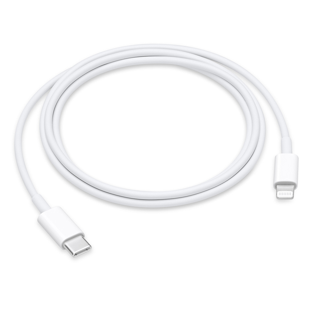 cable apple muq93am/a usb-c a lightning 1 m blanco                    