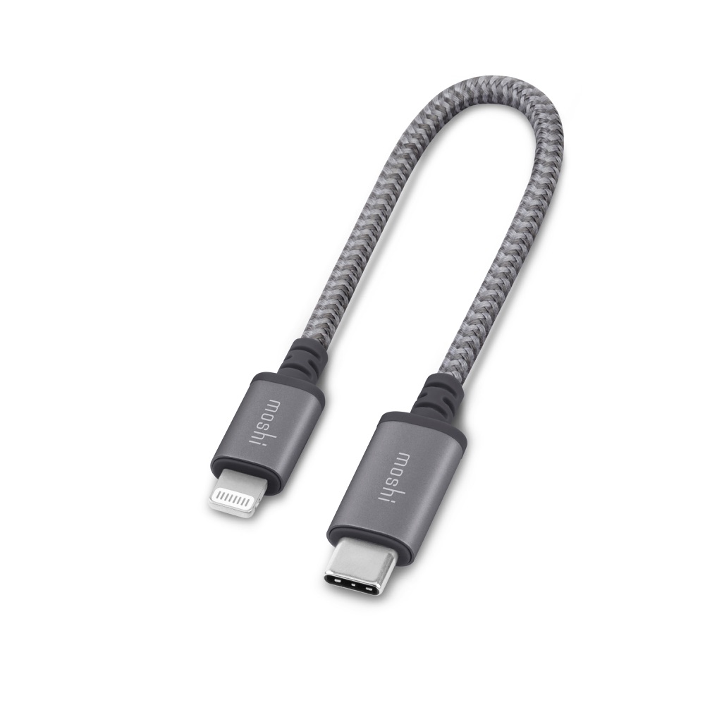 cable moshi 99mo084043 lightning a usb-c 0.25 m titanium              