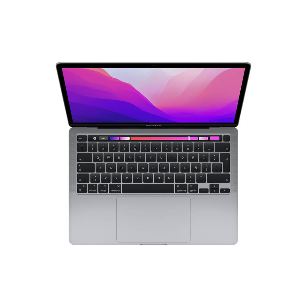 Gracias al nuevo chip M2, la MacBook Pro de 13 pulgadas es más poderosa que nunca. Ofrece hasta 20 horas de batería1 y un sistema de enfriamiento activo que mantiene un rendimiento increíble en el mismo diseño compacto de siempre. Con su espectacular pantalla Retina, cámara FaceTime HD y micrófonos con calidad de estudio, es nuestra laptop pro más portátil.