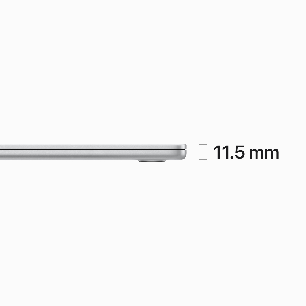 Ahora en 15” la más grande en peso ligero. La nueva MacBook Air de 15 pulgadas tiene una gran pantalla Liquid Retina con espacio de sobra para todo lo que te gusta hacer. Y el modelo de 13 pulgadas no tiene nada que envidiarle. Las dos vienen con los superpoderes del chip M2, tienen un rendimiento fuera de serie y ofrecen hasta 18 horas de batería.1 Todo en un diseño ultraportátil que te acompaña en todas tus aventuras.