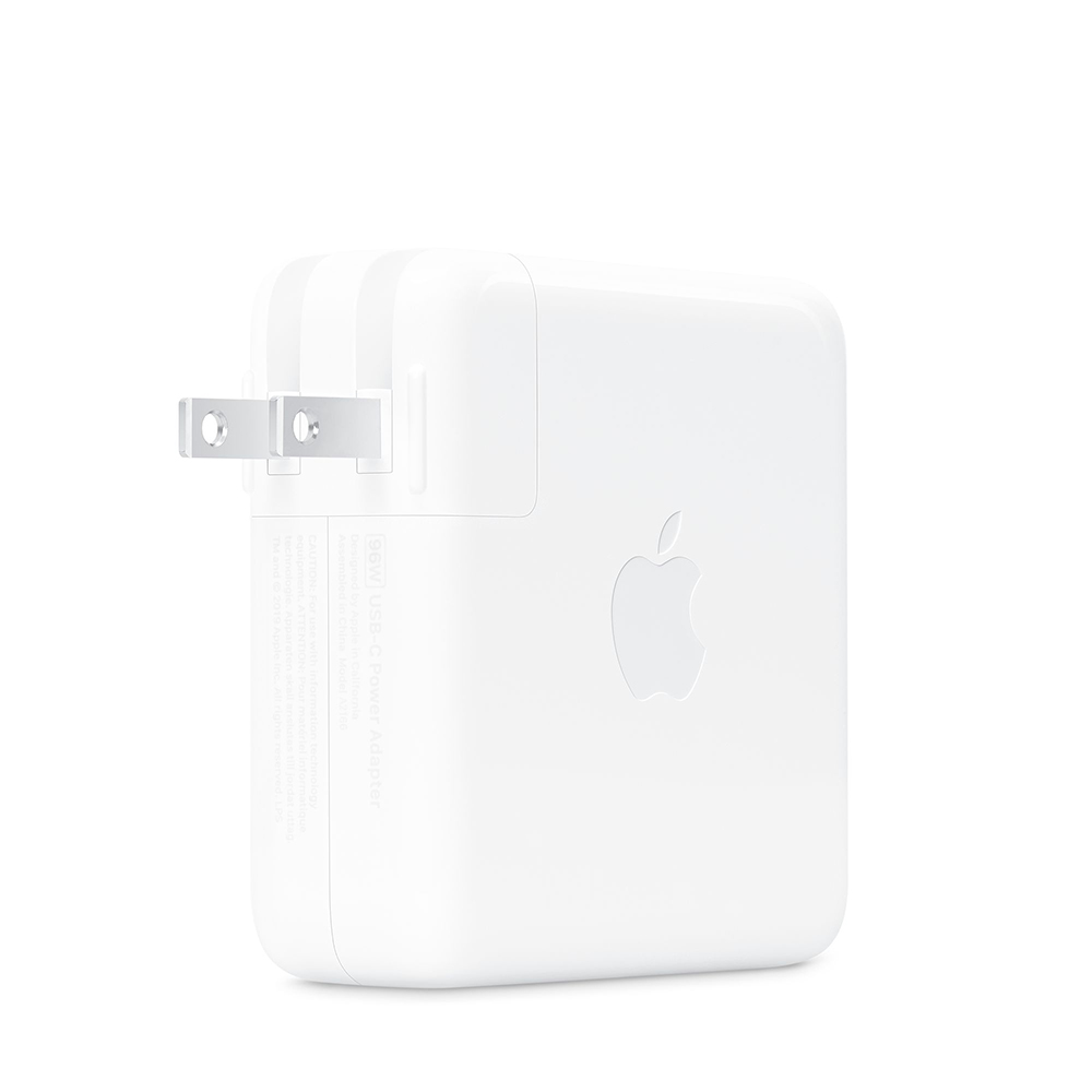 El adaptador de corriente USB-C de 96 W te permite cargar tu dispositivo de manera rápida y eficiente en casa, en la oficina o donde estés. Aunque el adaptador de corriente es compatible con cualquier dispositivo que tenga USB-C, Apple recomienda usarlo con la MacBook Pro de 16 pulgadas para obtener una carga óptima.