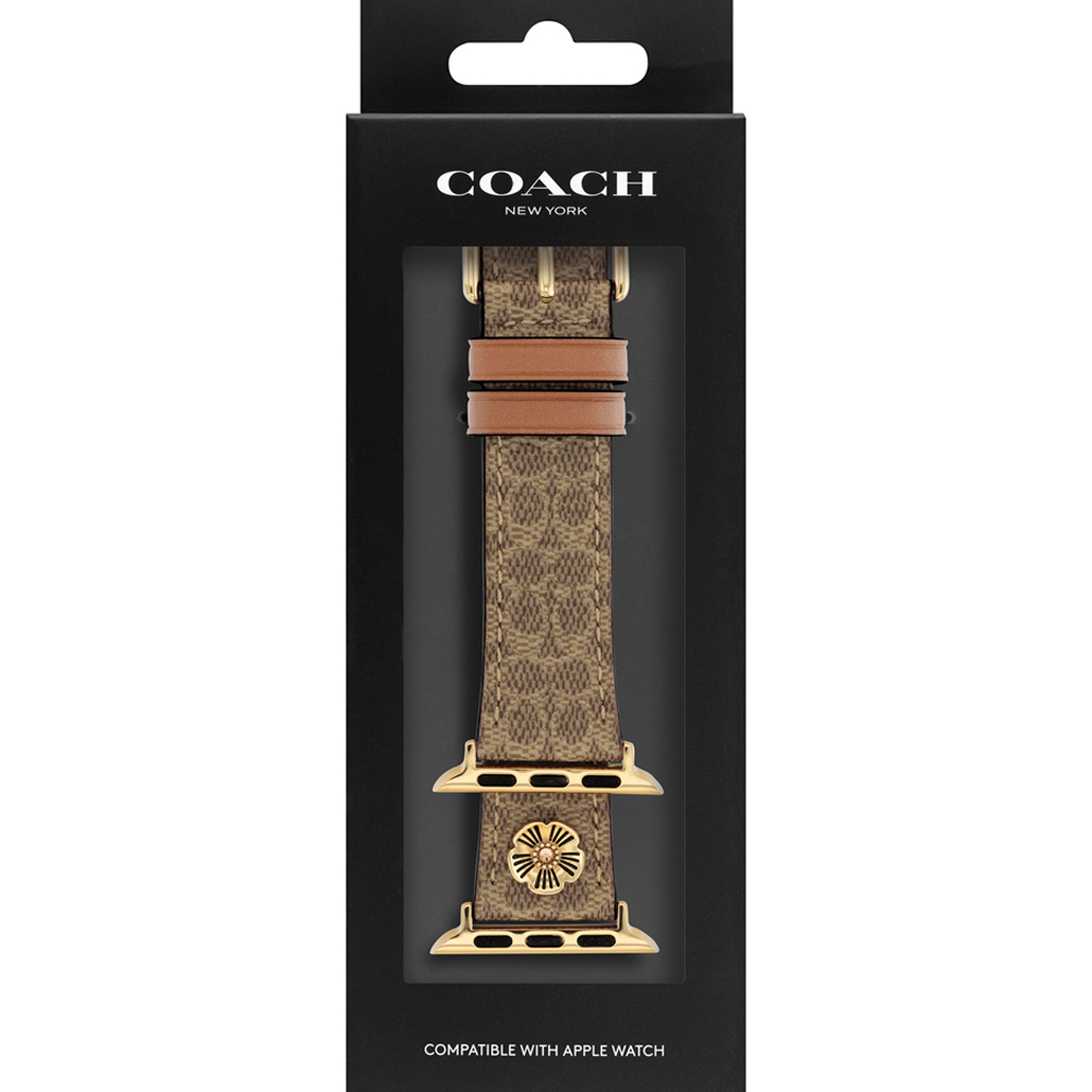 Correa Coach 14700235 Apple Watch 384041 mm Piel Beige MacStore Online