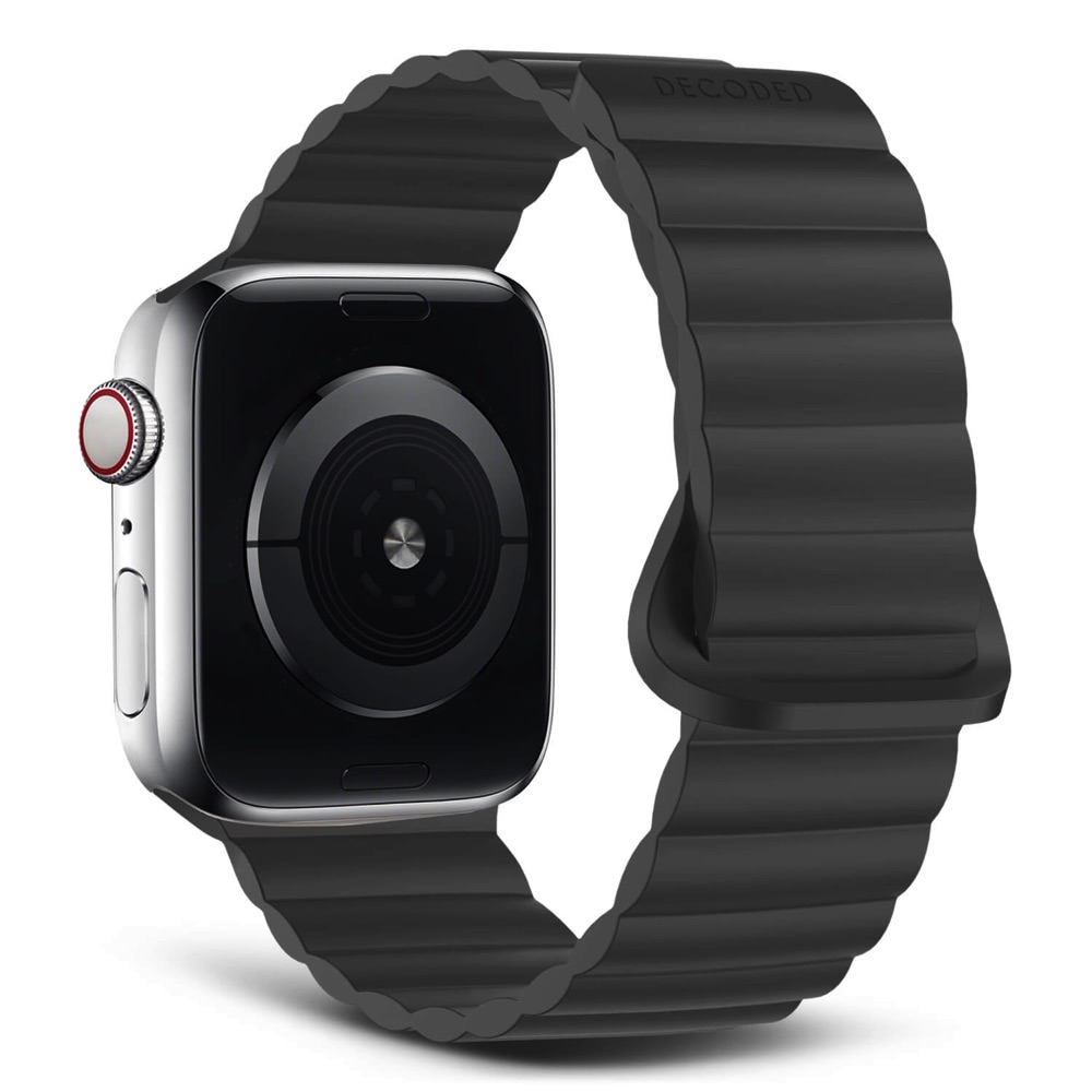 Comprar correa decoded apple watch 42 41 40 mm silicon negro | MacStore Online
