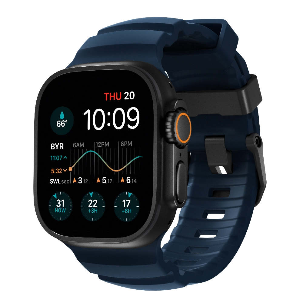 Comprar correa nomad rocky point apple watch 49 46 45mm hebilla negra atlantic | MacStore Online