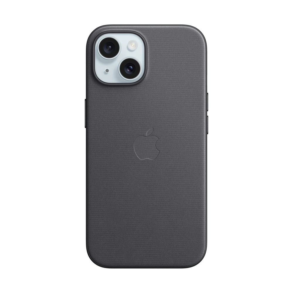 Comprar funda apple iphone 15 plus magsafe finewoven negro | MacStore Online