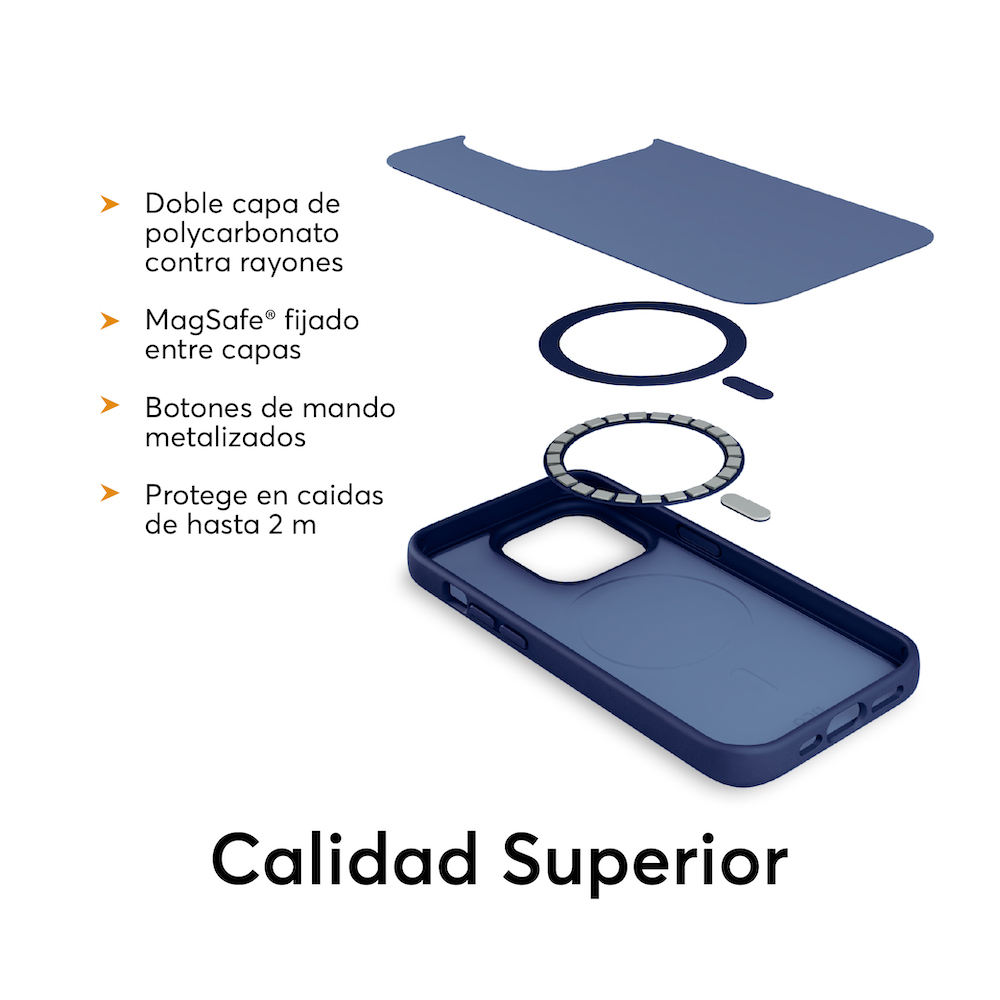 Capa Iphone 15 Pro Max Si Azul