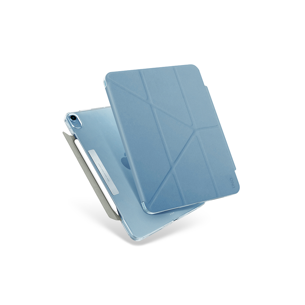 Funda Protectora para iPad Air 10.9 (2022), Camden por UNIQ
Color: Azul
-Compatible con carga wireless de Apple Pencil 2.
-Ultra delgada, parte trasera transparente.
-Plegale en Y para soporte de video o escritura.
No incluye iPad.