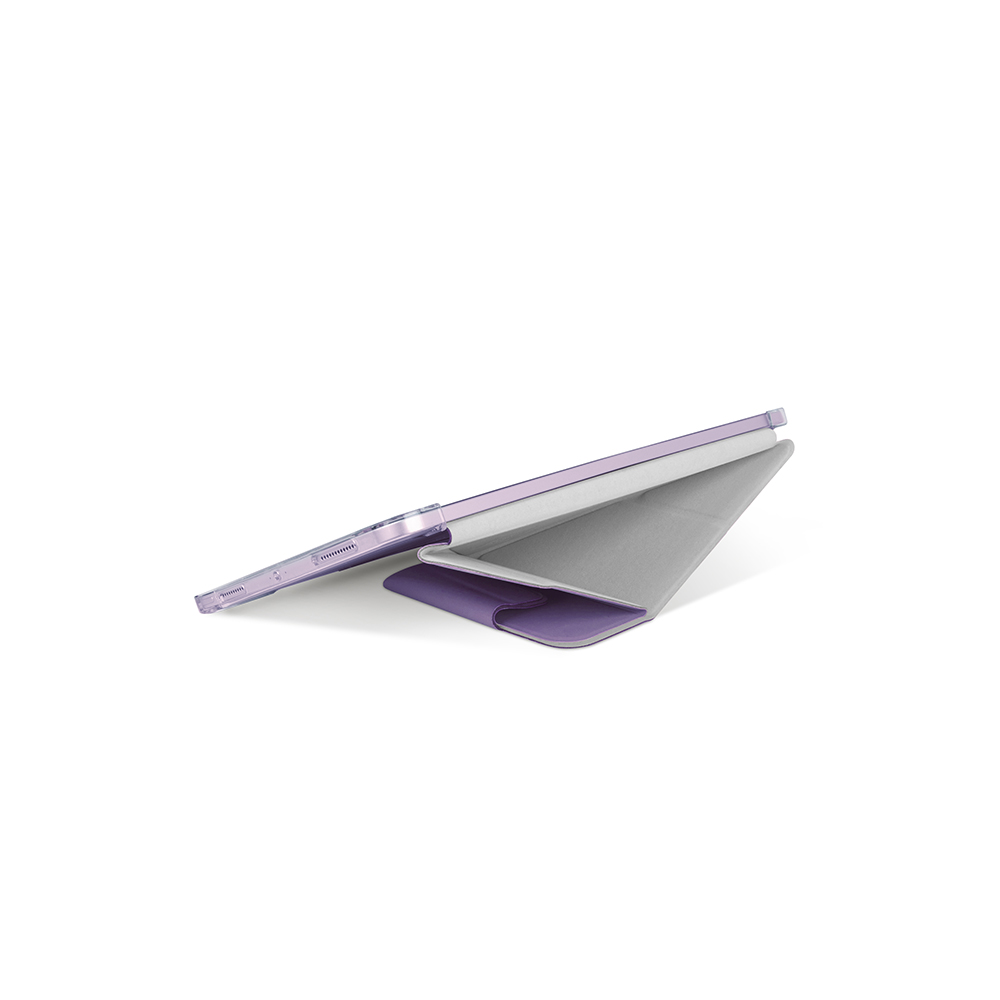 Funda Protectora para iPad Air 10.9 (2022), Camden por UNIQ
Color: Morado
-Compatible con carga wireless de Apple Pencil 2.
-Ultra delgada, parte trasera transparente.
-Plegale en Y para soporte de video o escritura.
No incluye iPad.