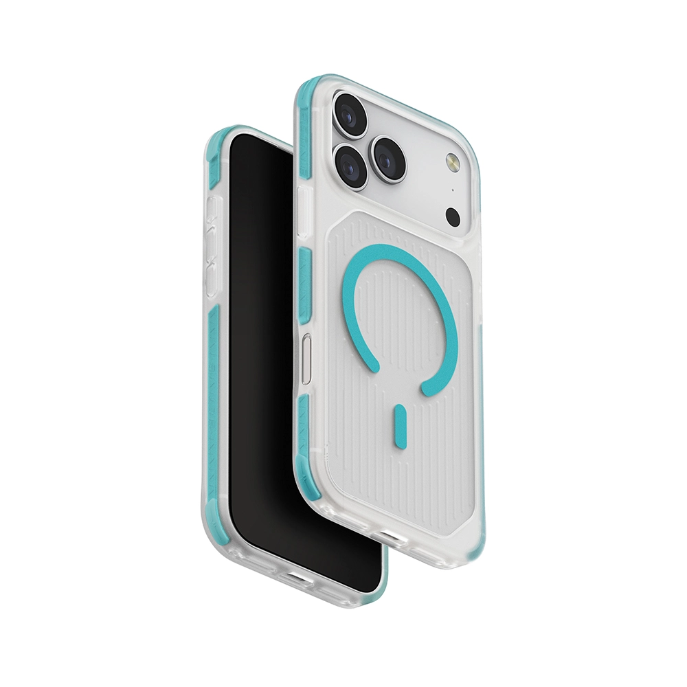 Comprar funda uniq combat active iphone 17 pro max magsafe transparente azul | MacStore Online