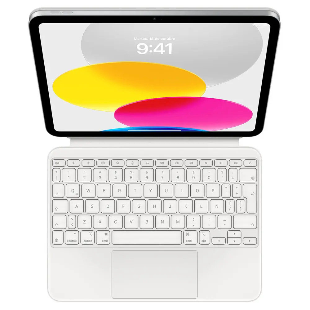 Comprar magic keyboard folio apple mqdp3laa ipad a16 10ag blanco esp lat | MacStore Online