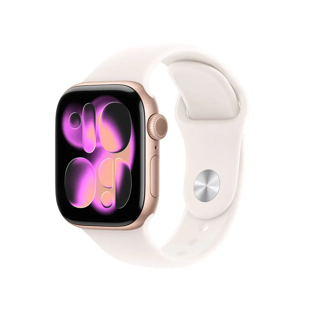 Comprar apple watch s11 oro rosa blanco estelar aluminio 42mm gpscell s m | MacStore Online