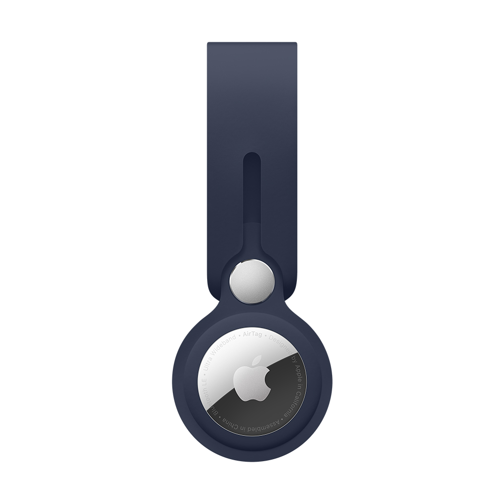 Oferta MacStore etiqueta airtag apple loop azul marino intenso