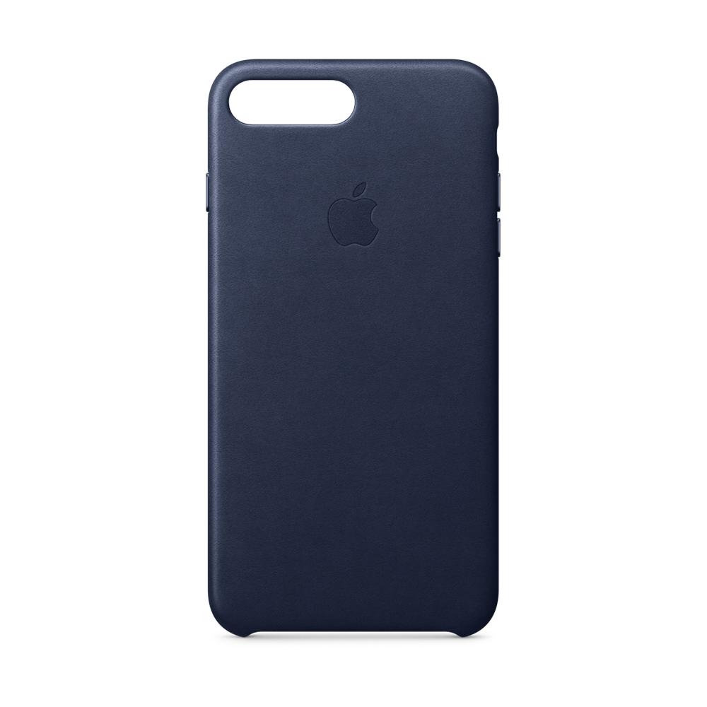 Oferta MacStore funda apple iphone 7-8 plus piel azul noche