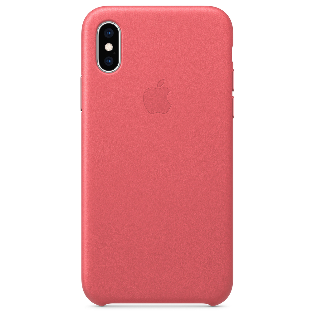 Oferta MacStore funda apple iphone x-xs piel rosa peonia