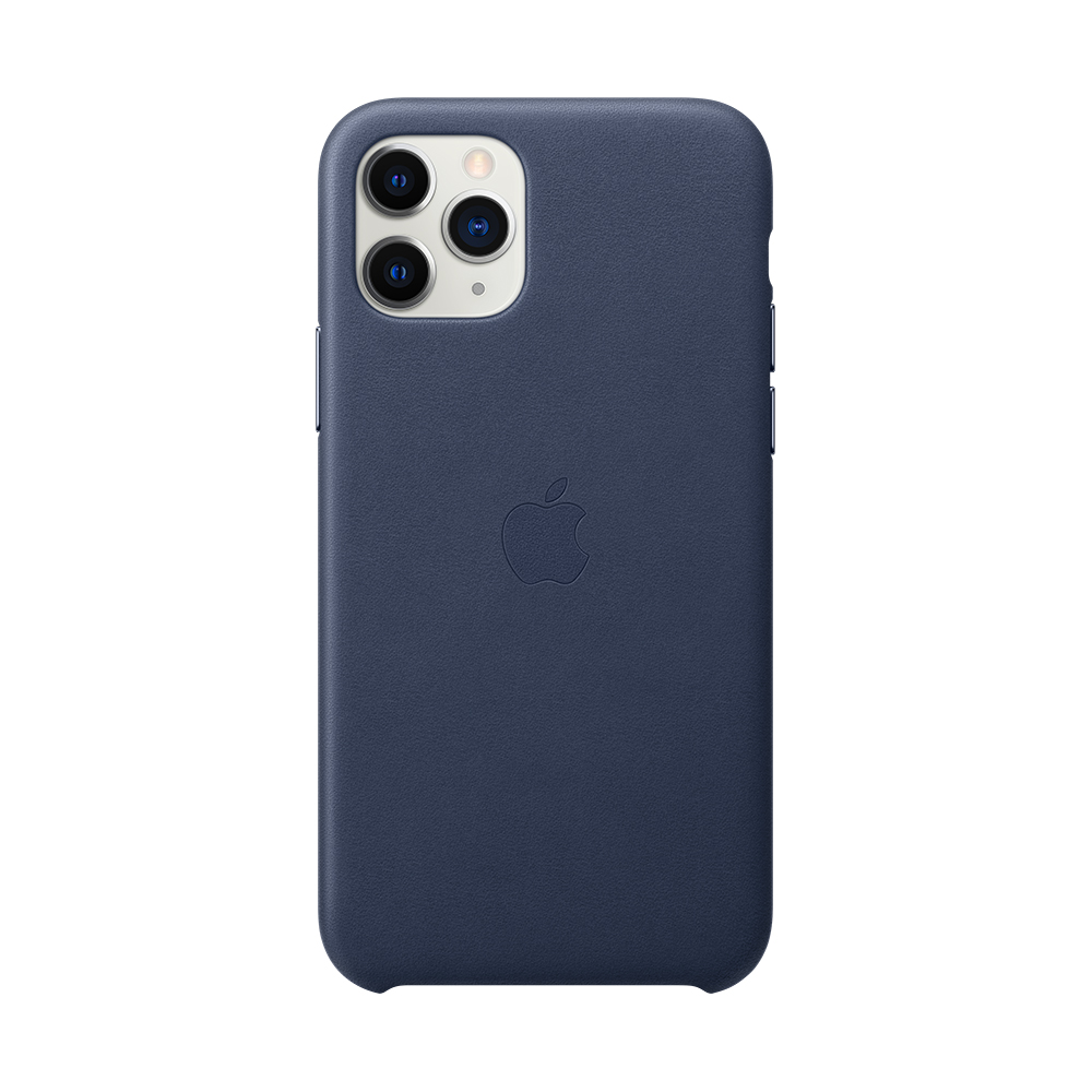 Oferta MacStore funda apple iphone 11 pro piel azul noche