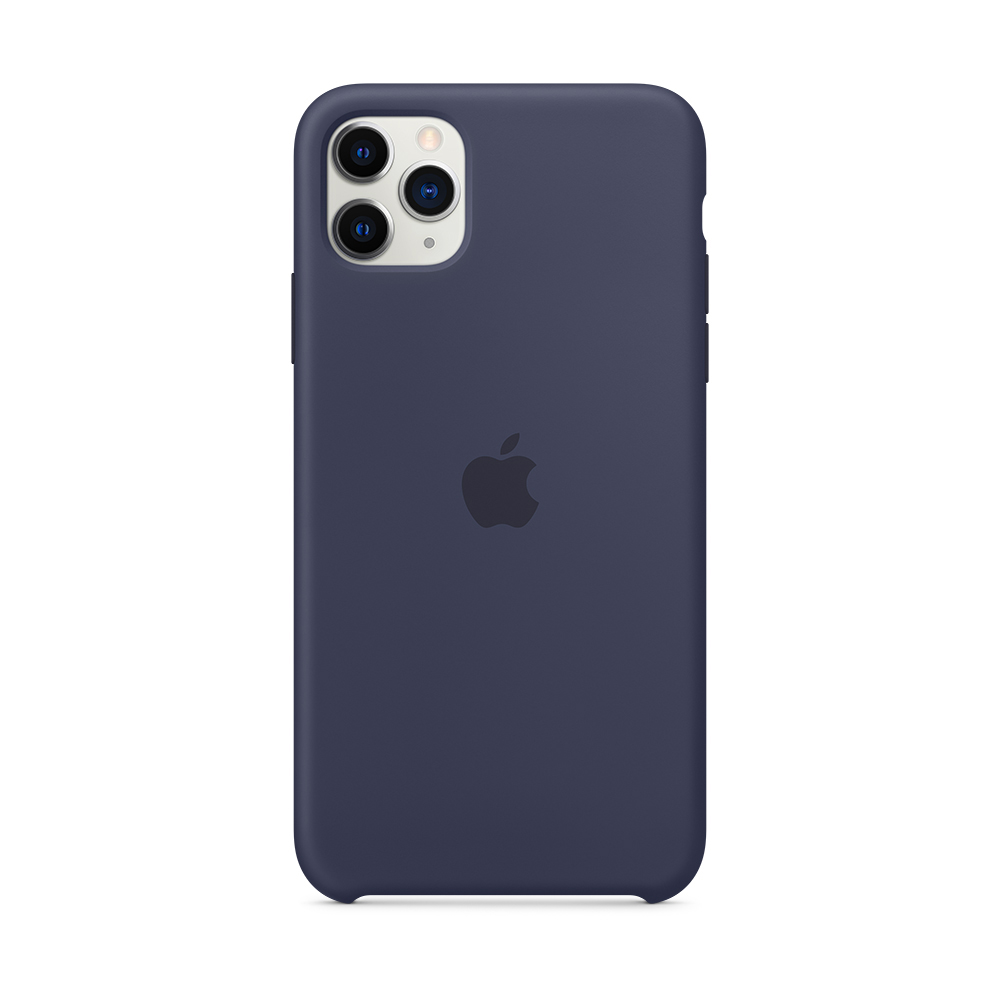 Oferta MacStore funda apple iphone 11 pro max silicon azul noche