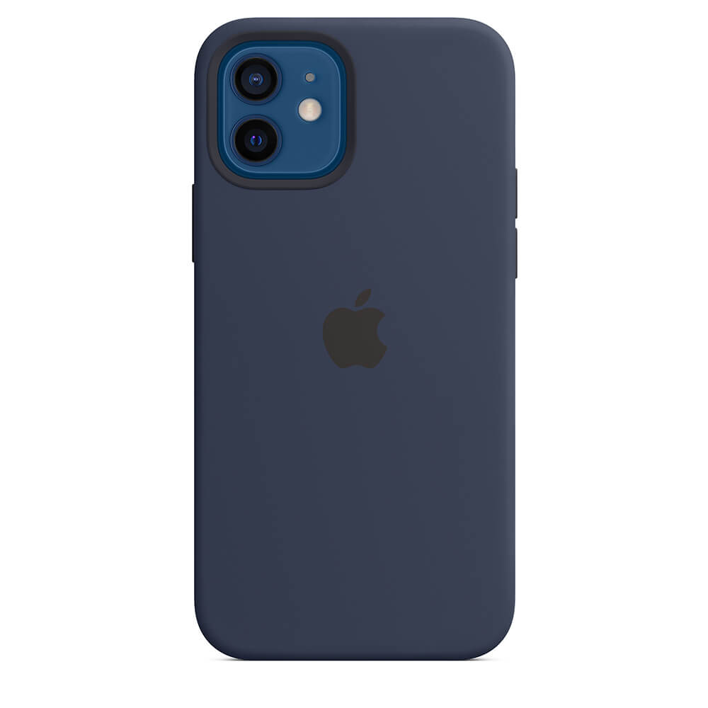 Oferta MacStore funda apple iphone 12-12 pro magsafe silicon azul marino oscuro