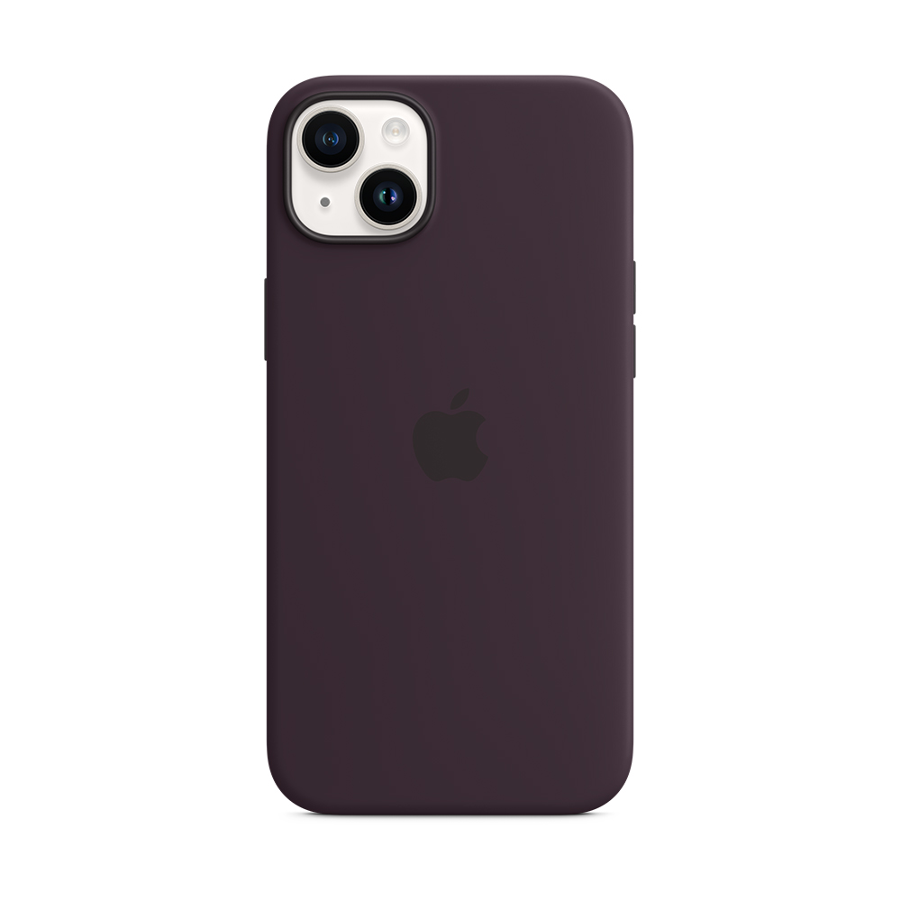 Oferta MacStore funda apple iphone 14 plus magsafe silicon morado intenso